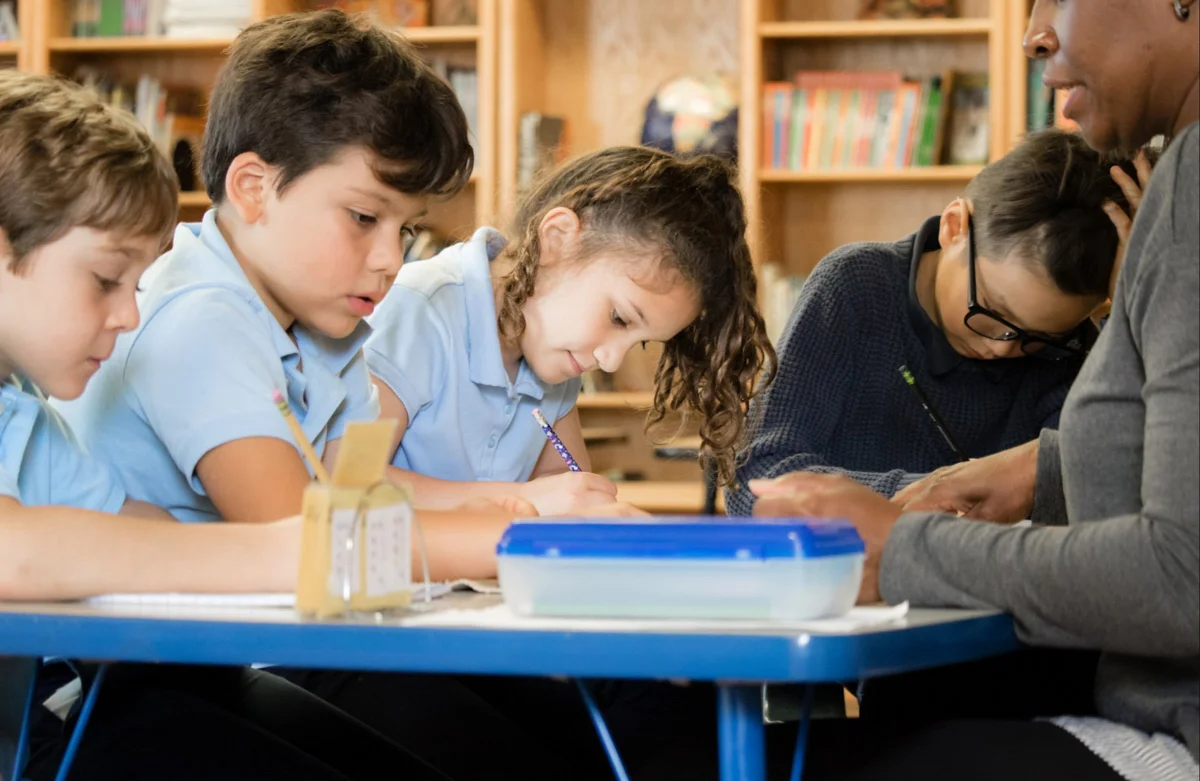 group of students at mount vernon private kindergarten 